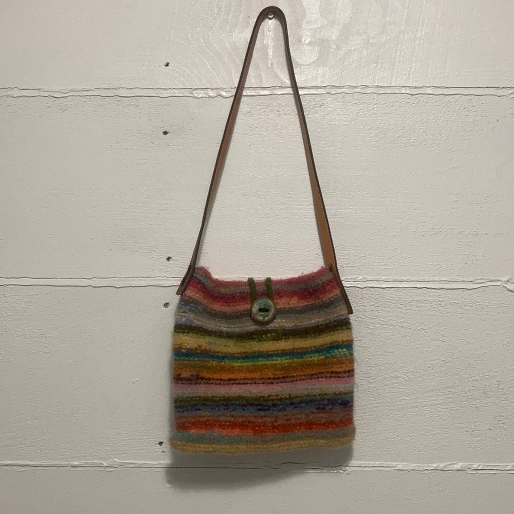 Handmade wool purse